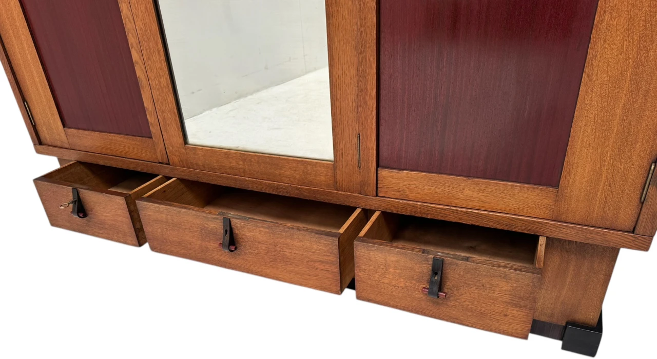 Art Deco Modernist Armoire or Wardrobe by J.J. Zijfers Amsterdam, 1920s